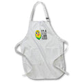Apron - Im A Little Cornfused Funny Food Phrases 3dRose - Rosette - Funny Food Phrases
