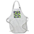 Apron - Rectangles And Squares Contemporary Black Outline Art 3 Digital Art - Abstract Pattern