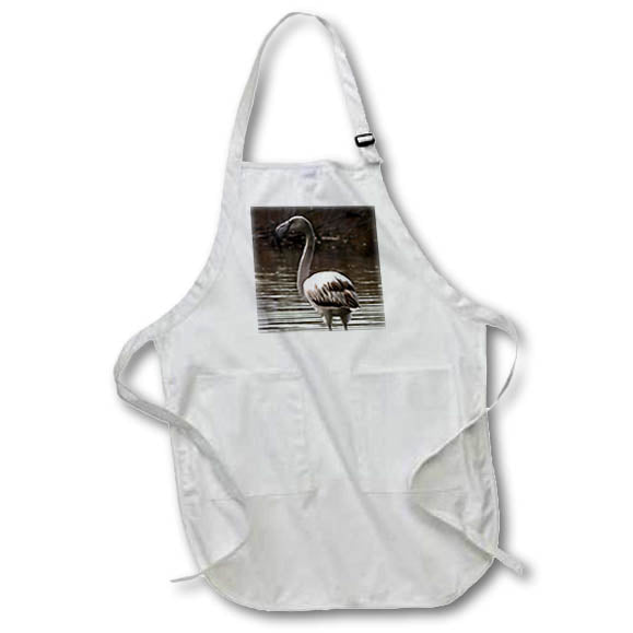 Apron - Flamingo Fledgling Waterfowl Art Acrylic Art - Flamingo
