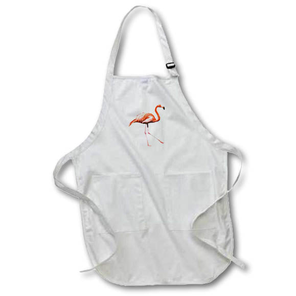 Apron - Wild Flamingo Watercolor Painting Watercolor Painting - Flamingos