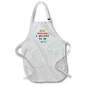 Apron - Image of words be stronger I whisper to my wifi 3dRose- Funny Quotes