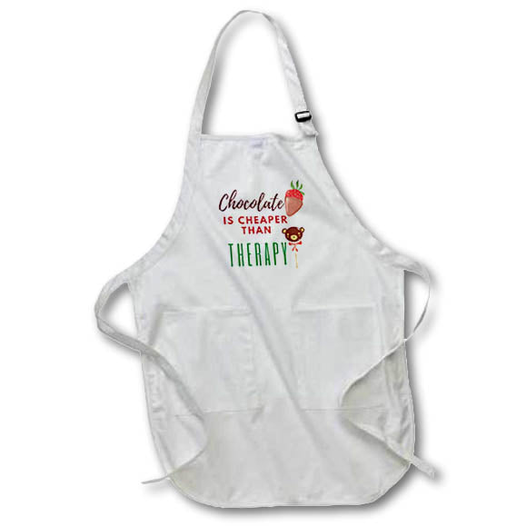 Apron - Creative and Cute Quotes about Chocolate 3dRose- Quotes about Chocolate
