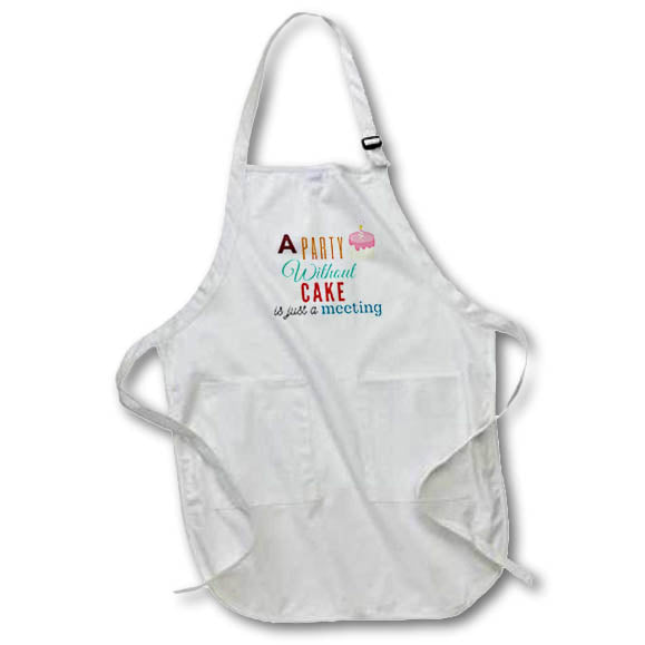 Apron - Creative and Cute Quotes about Cake 3dRose- Quotes about Cakes