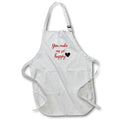 Apron - Image of words you make me so happy 3dRose- Positive Quotes