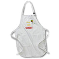 Apron - Image of words sweet little Sunday 3dRose- Quotes about Days