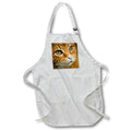 Apron - Adorable Ginger Tabby Cat Posing Artistic Pet Portrait Acrylic Art - Tabby Cat