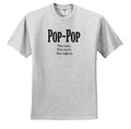 3dRose EvaDane - Quotes - Pop-Pop The Man The Myth The Legend - Adult T-Shirt XL (ts_149789)