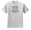 3dRose EvaDane - Funny Quotes - Boat Captain Rules - Adult T-Shirt XL (ts_159650)