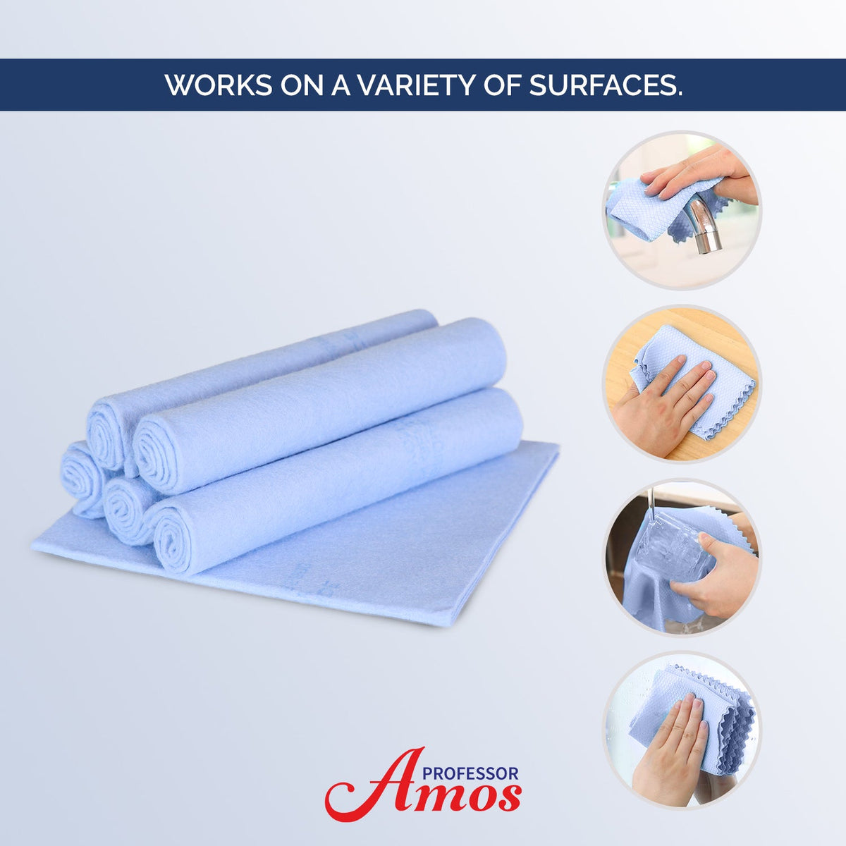Professor Amos Chamois Cloth Kit (Pack of 5)