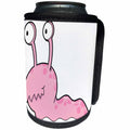 3dRose Dooni Designs Monsters and Alien Designs - Cute Pink Slug Monster Cartoon - Can Cooler Bottle Wrap (cc_102279)