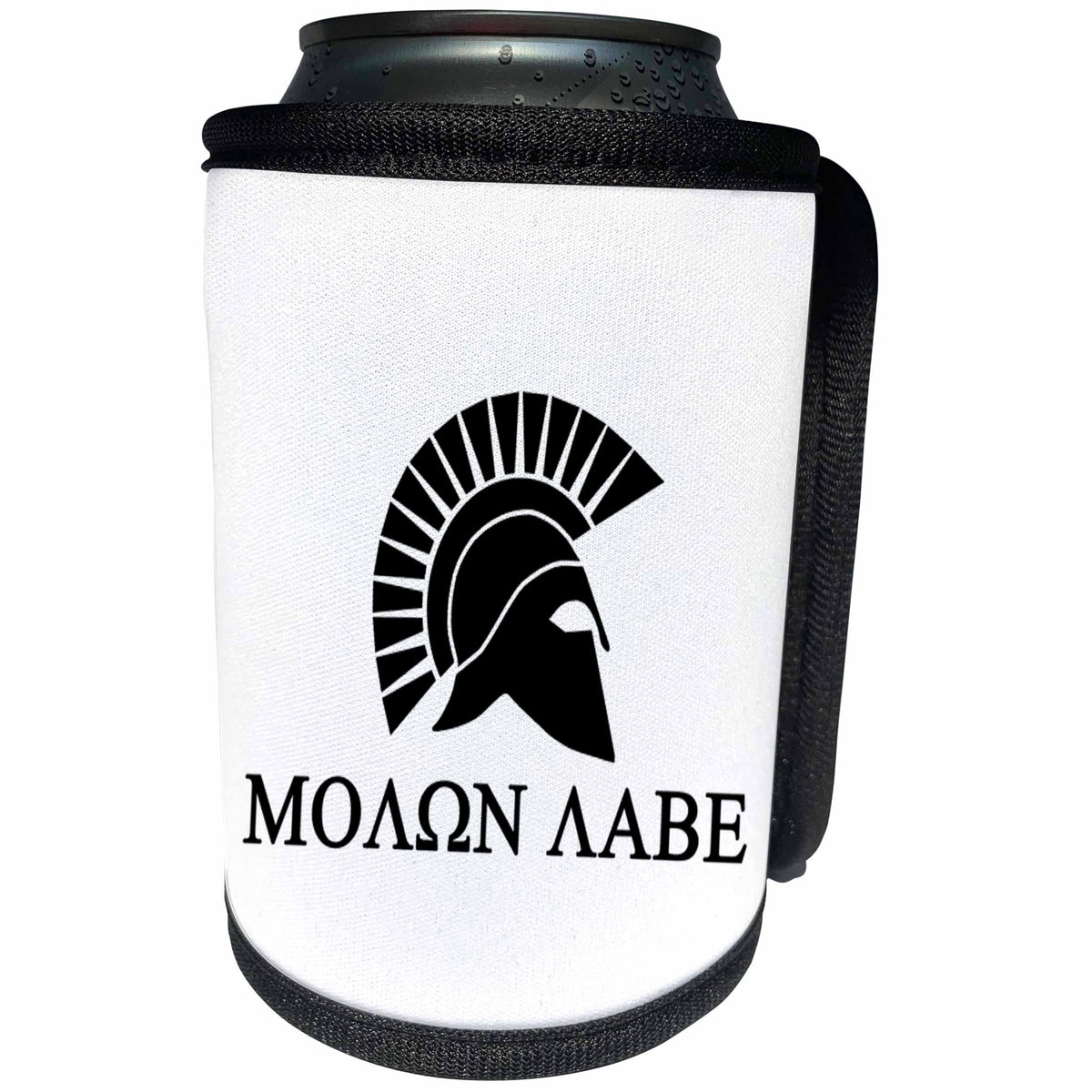 3dRose EvaDane - Political Quotes - Molon Labe - Can Cooler Bottle Wrap (cc_107313)