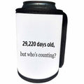 3dRose EvaDane - Happy Birthday - 29,220 days old, but who’s counting - Can Cooler Bottle Wrap (cc_107322)