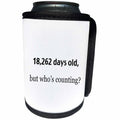 3dRose EvaDane - Happy Birthday - 18,262 days old, but who’s counting - Can Cooler Bottle Wrap (cc_107324)