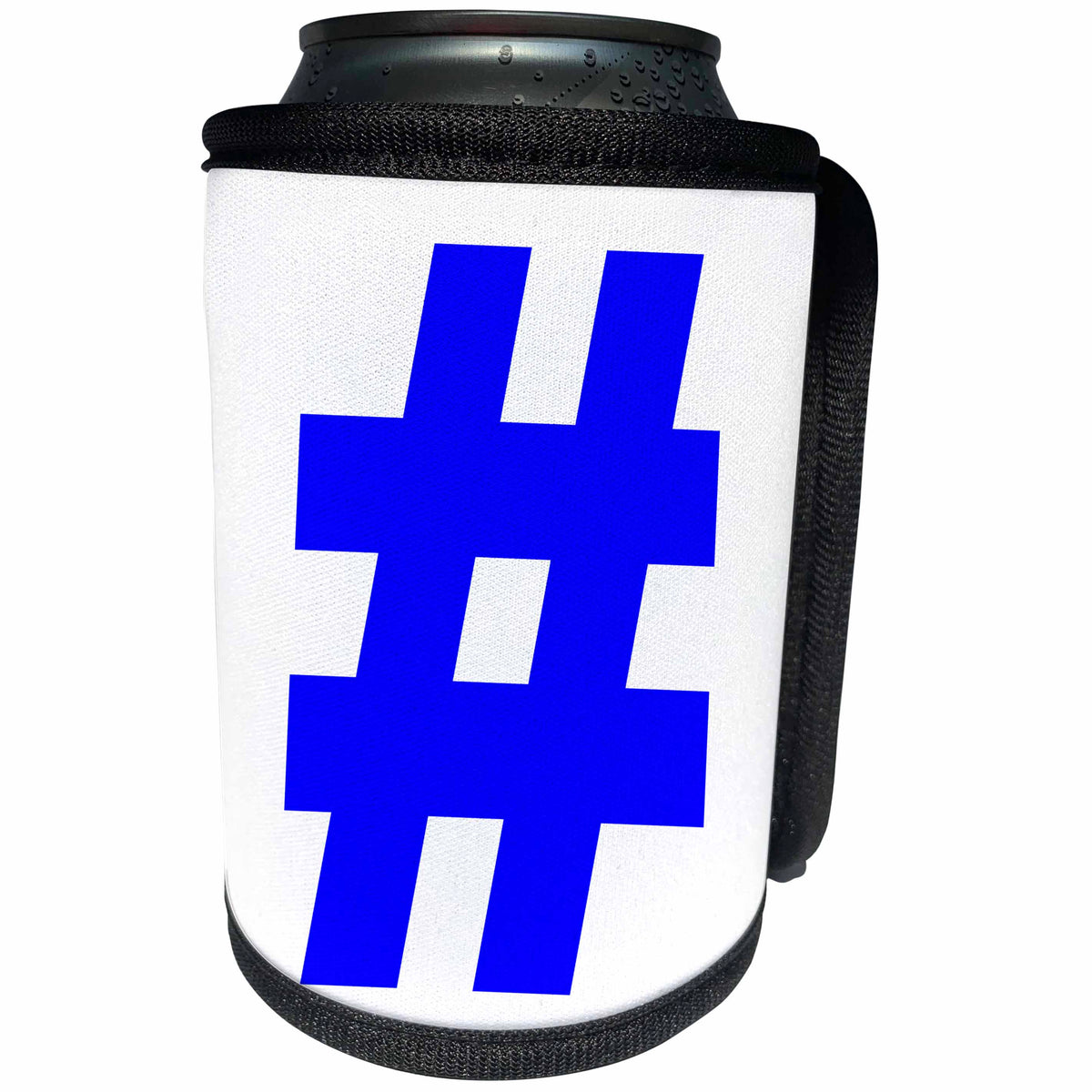 3dRose EvaDane - Funny Quotes - Blue Hashtag, Can Cooler Bottle Wrap (cc_107342)