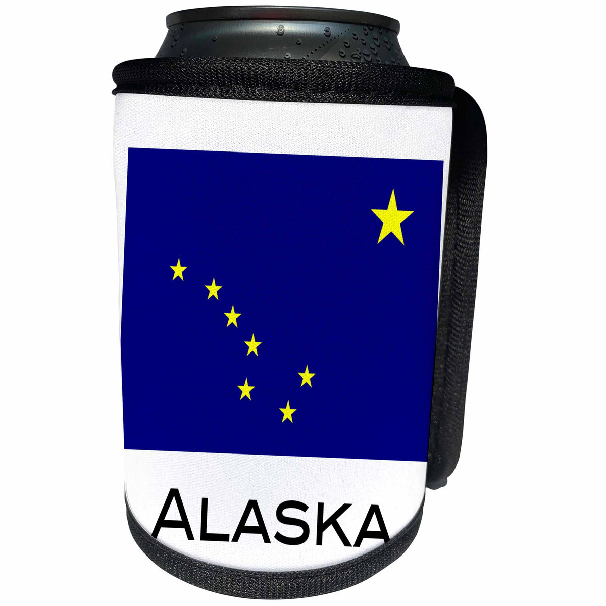 3dRose EvaDane - State Flags - Alaska State Flag - Can Cooler Bottle Wrap (cc_107352)