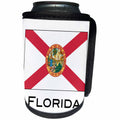 3dRose EvaDane - State Flags - Florida State Flag - Can Cooler Bottle Wrap (cc_107359)