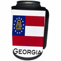 3dRose EvaDane - State Flags - Georgia State Flag - Can Cooler Bottle Wrap (cc_107360)