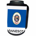 3dRose EvaDane - State Flags - Minnesota State Flag - Can Cooler Bottle Wrap (cc_107373)