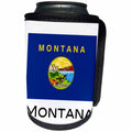 3dRose EvaDane - State Flags - Montana State Flag - Can Cooler Bottle Wrap (cc_107376)