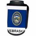 3dRose EvaDane - State Flags - Nebraska State Flag - Can Cooler Bottle Wrap (cc_107377)