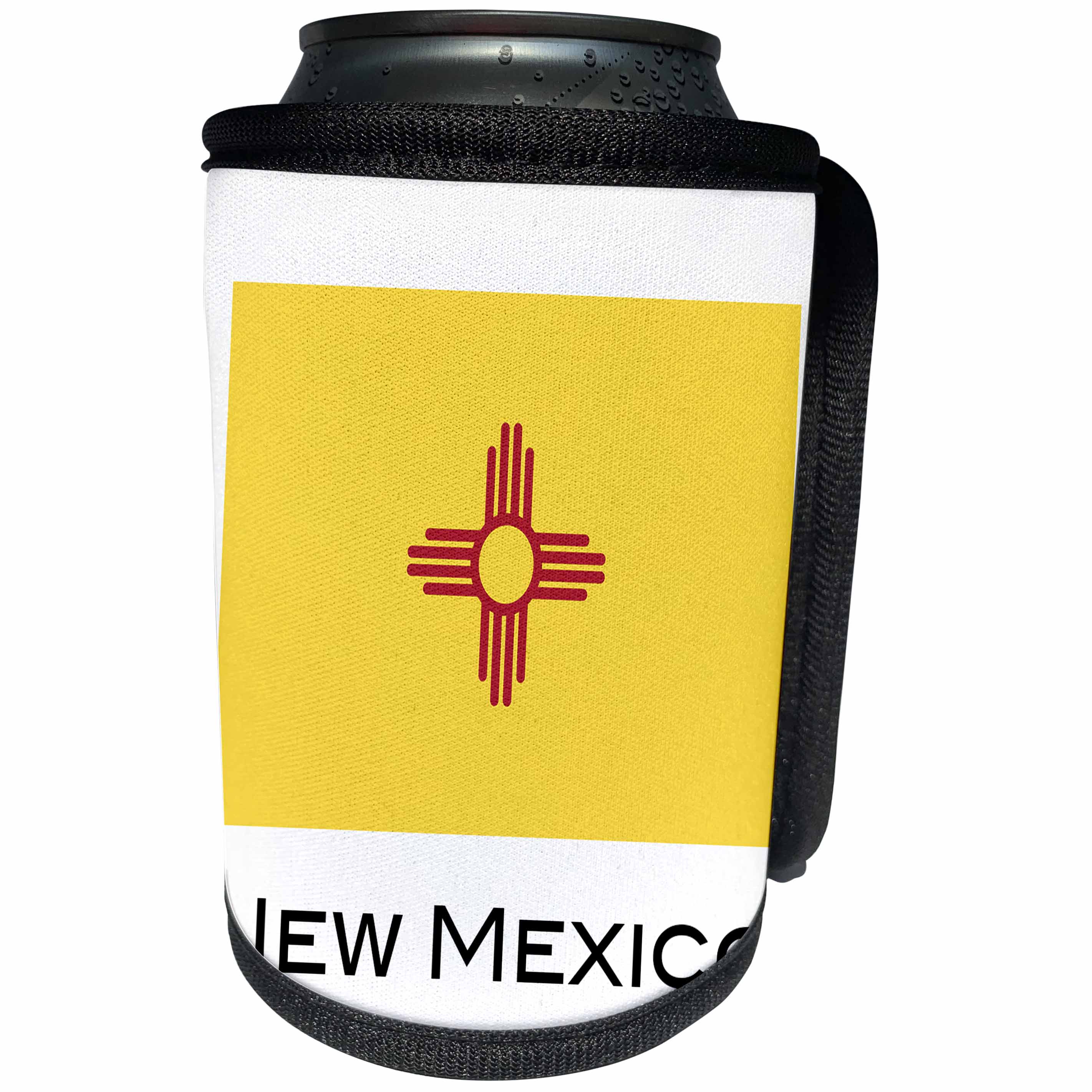 3dRose EvaDane - State Flags - New Mexico State Flag - Can Cooler Bottle Wrap (cc_107381)