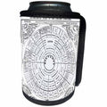 3dRose TNMGraphics Vintage Fun - Vowel Chart - Can Cooler Bottle Wrap (cc_11118)