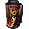 3dRose TNMGraphics Vintage Animals - Dignified Dog - Can Cooler Bottle Wrap (cc_11119)