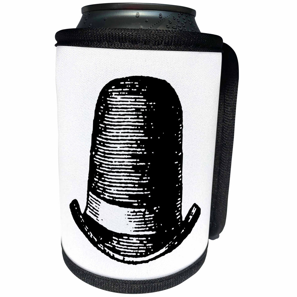 3dRose TNMGraphics Fashions - Tall Bowler - Can Cooler Bottle Wrap (cc_11121)