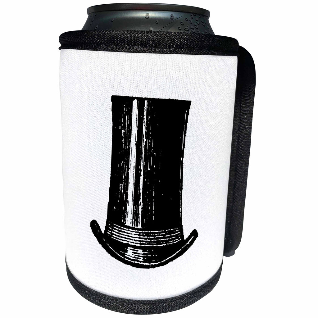 3dRose TNMGraphics Fashions - Top Hat - Can Cooler Bottle Wrap (cc_11123)