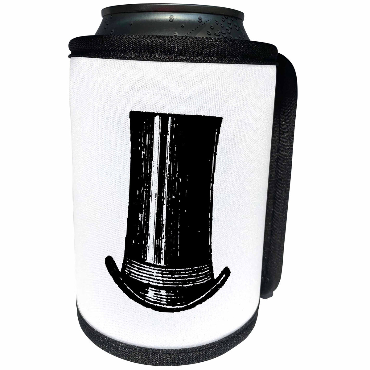 3dRose TNMGraphics Fashions - Top Hat - Can Cooler Bottle Wrap (cc_11123)
