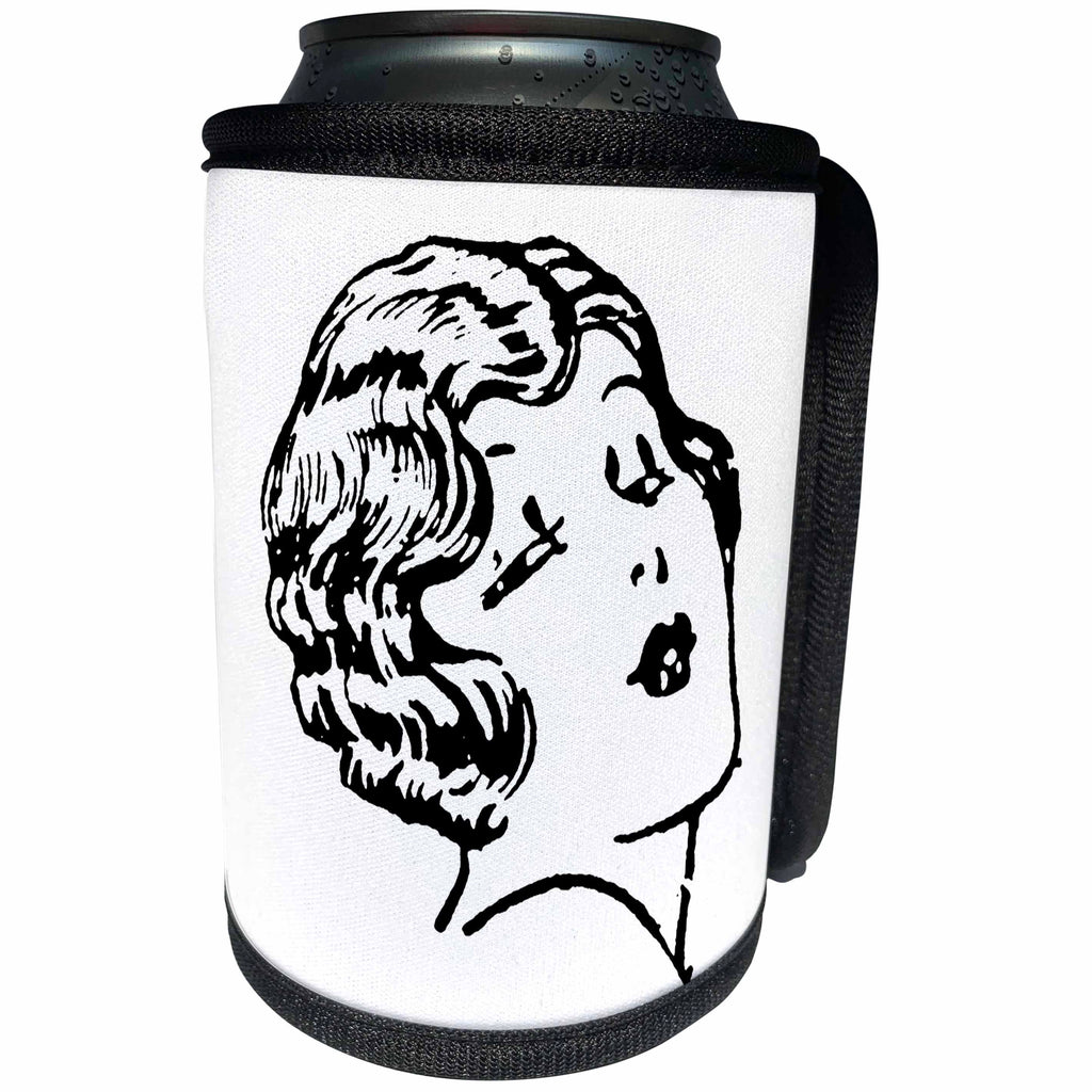 3dRose TNMGraphics Vintage People - Twenties Doll - Can Cooler Bottle Wrap (cc_11128)