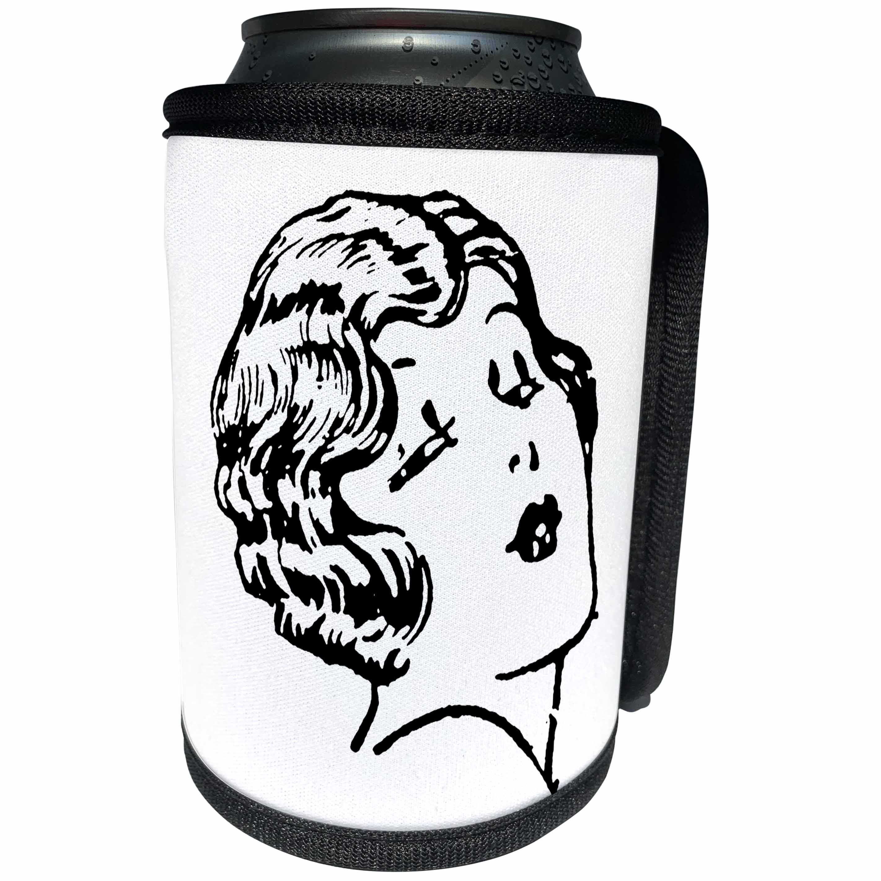 3dRose TNMGraphics Vintage People - Twenties Doll - Can Cooler Bottle Wrap (cc_11128)