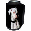 3dRose Dogs Boxer - White Boxer Uncropped Ears - Can Cooler Bottle Wrap (cc_1113)
