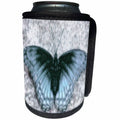 3dRose SmudgeArt Animal Designs - Butterfly baby blue - Can Cooler Bottle Wrap (cc_11732)