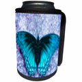 3dRose SmudgeArt Animal Designs - Butterfly blue - Can Cooler Bottle Wrap (cc_11733)