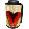3dRose SmudgeArt Animal Designs - Butterfly orange - Can Cooler Bottle Wrap (cc_11736)