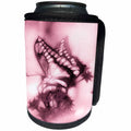 3dRose SmudgeArt Animal Designs - Butterfly A pink - Can Cooler Bottle Wrap (cc_11757)