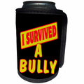 3dRose Dooni Designs Survive Sayings - I Survived A Bully Survial Pride And Humor Design - Can Cooler Bottle Wrap (cc_117584)