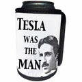 3dRose EvaDane - Funny Quotes - Tesla was the man - Can Cooler Bottle Wrap (cc_123994)