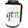 3dRose EvaDane - Funny Quotes - qt pi, Lime Green - Can Cooler Bottle Wrap (cc_123996)