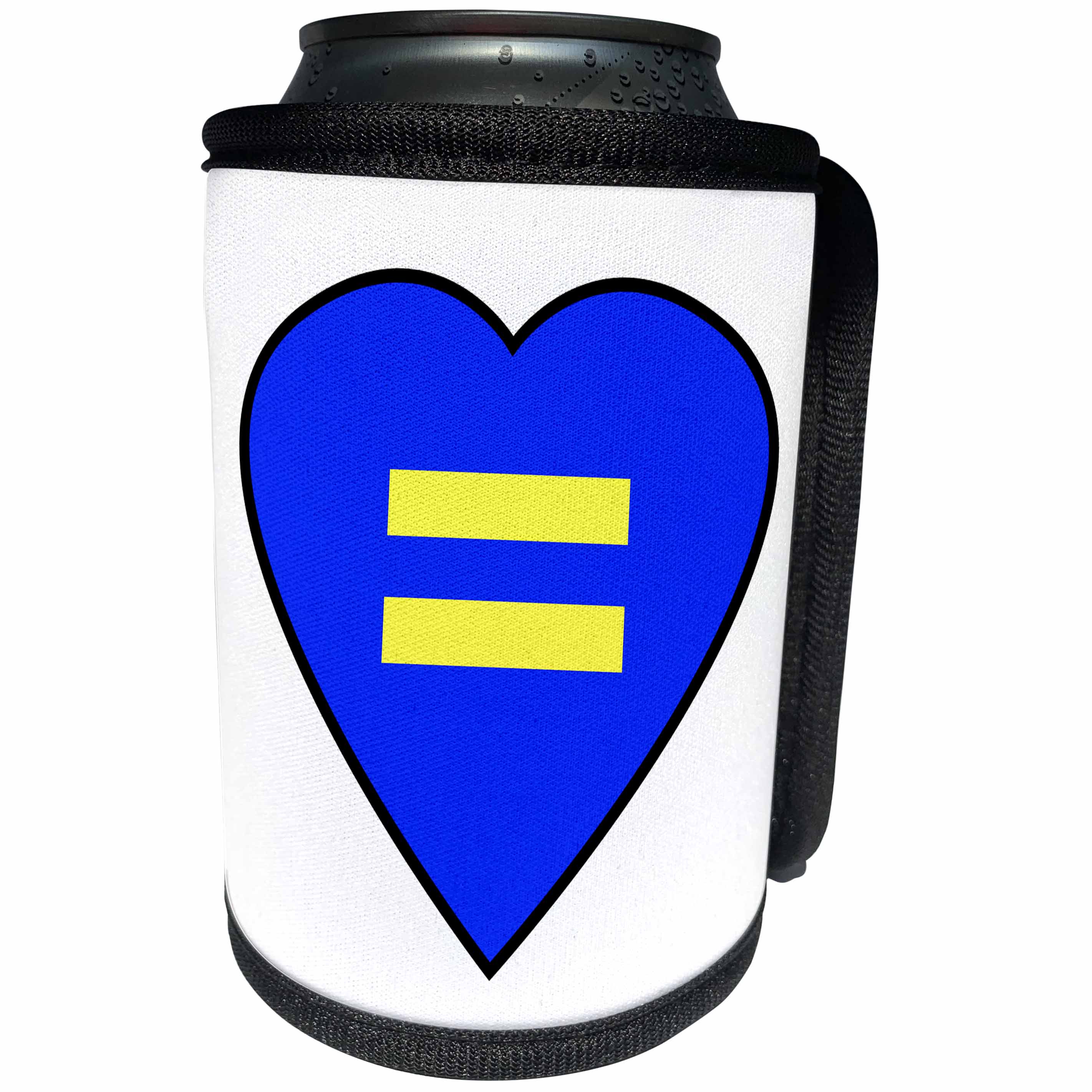 3dRose EvaDane - Gay and Lesbian Quotes - Gay Equality Symbol - Can Cooler Bottle Wrap (cc_124002)