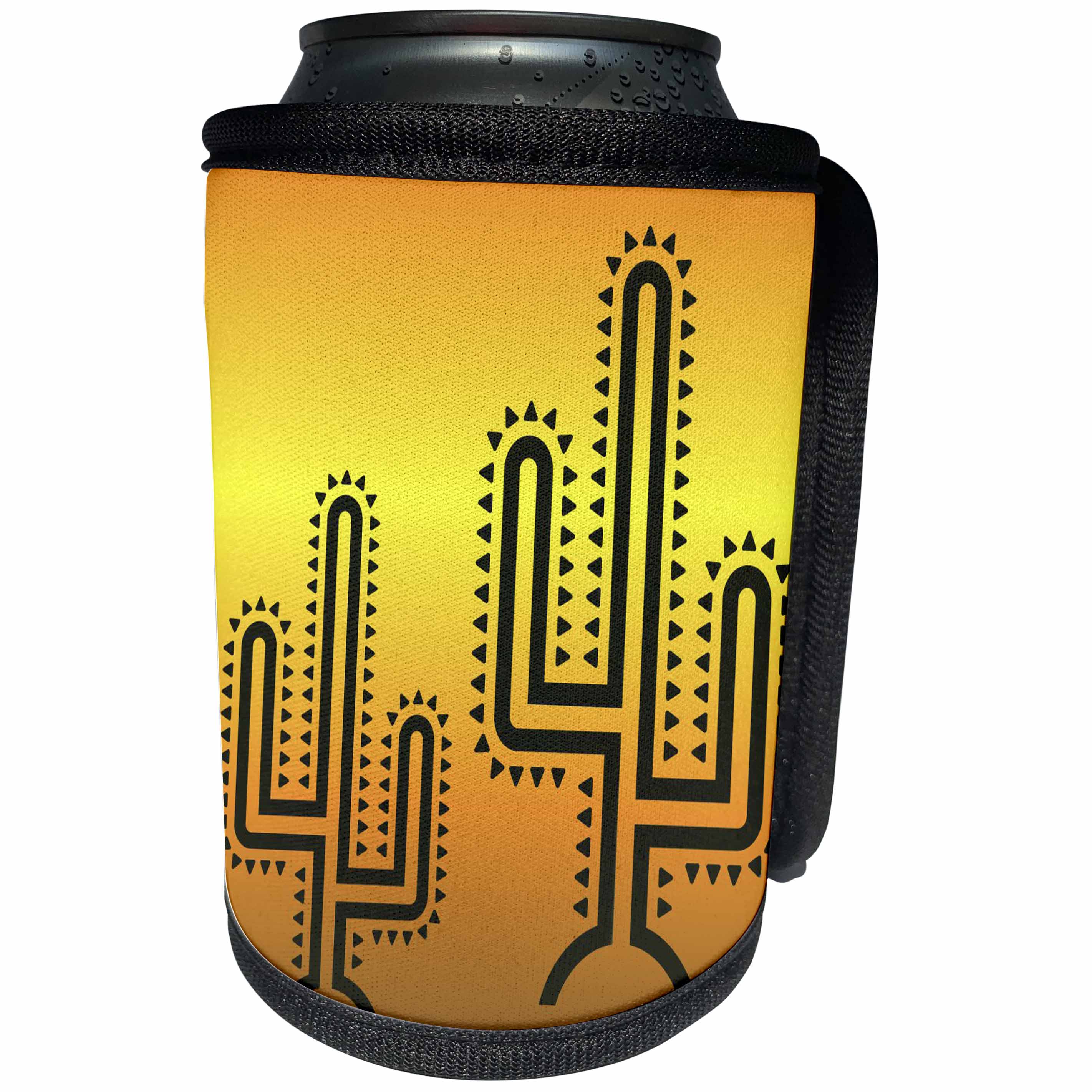 3dRose TNMGraphics Old West - Cactus Sunset - Can Cooler Bottle Wrap (cc_124208)