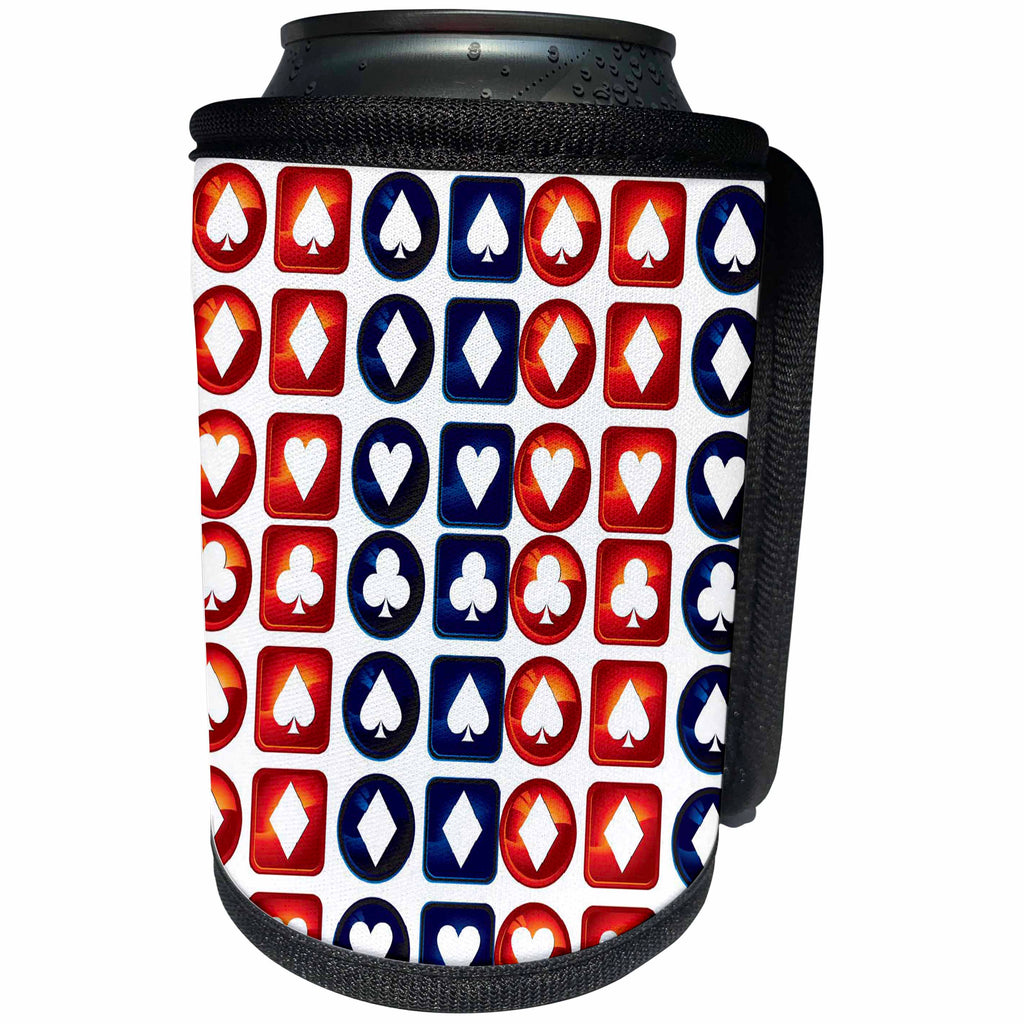 3dRose TNMGraphics Games - Deck of Cards - Can Cooler Bottle Wrap (cc_124214)