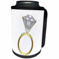 3dRose TNMGraphics Weddings - Engagement Ring - Can Cooler Bottle Wrap (cc_124248)