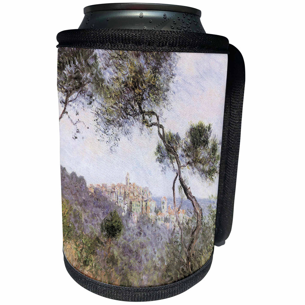 3dRose BLN Claude Monet Collection - Bordighera, Italy by Claude Monet, 1884 - Can Cooler Bottle Wrap (cc_126610)