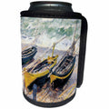 3dRose BLN Claude Monet Collection - Three fishing Boats by Claude Monet 1886 - Can Cooler Bottle Wrap (cc_126616)