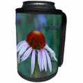 3dRose Beverly Turner Photography - Purple Cone Flower, Happy Birthday - Can Cooler Bottle Wrap (cc_12970)