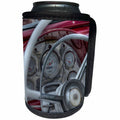 3dRose RONI CHASTAIN PHOTOGRAPHY - RED DASH OF OLD CAR WITH SPEEDOMETER - Can Cooler Bottle Wrap (cc_173707)