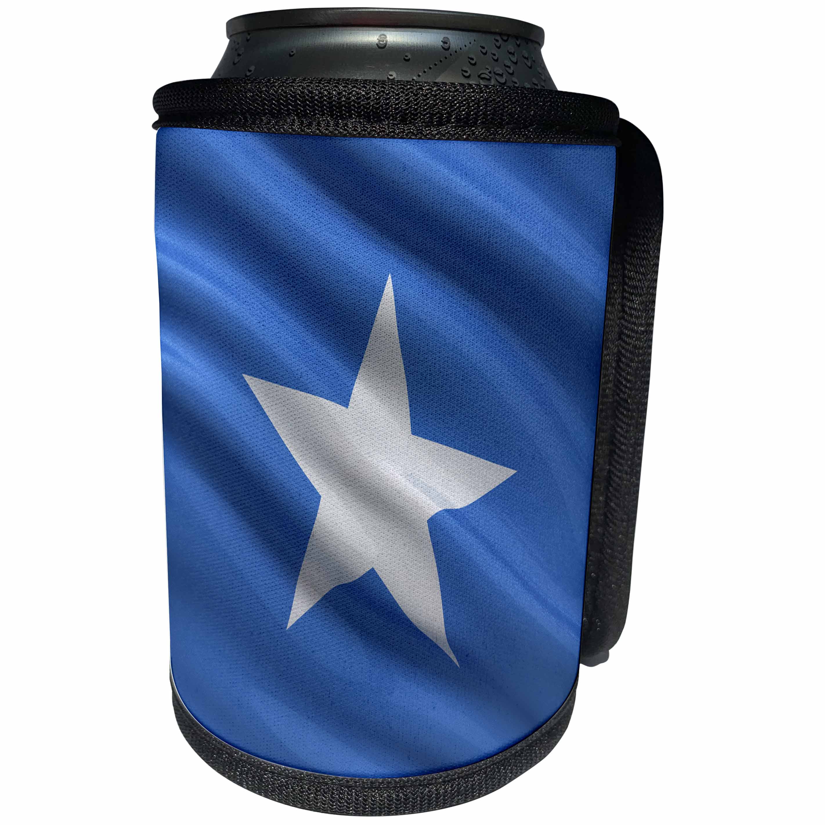 3dRose Carsten Reisinger - Illustrations - Flag of Somalia waving in the wind - Can Cooler Bottle Wrap (cc_174739)