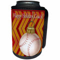 3dRose Beverly Turner Christmas Design - Baseball Thank you Coach - Can Cooler Bottle Wrap (cc_17495)